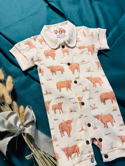 Highland Cow Romper