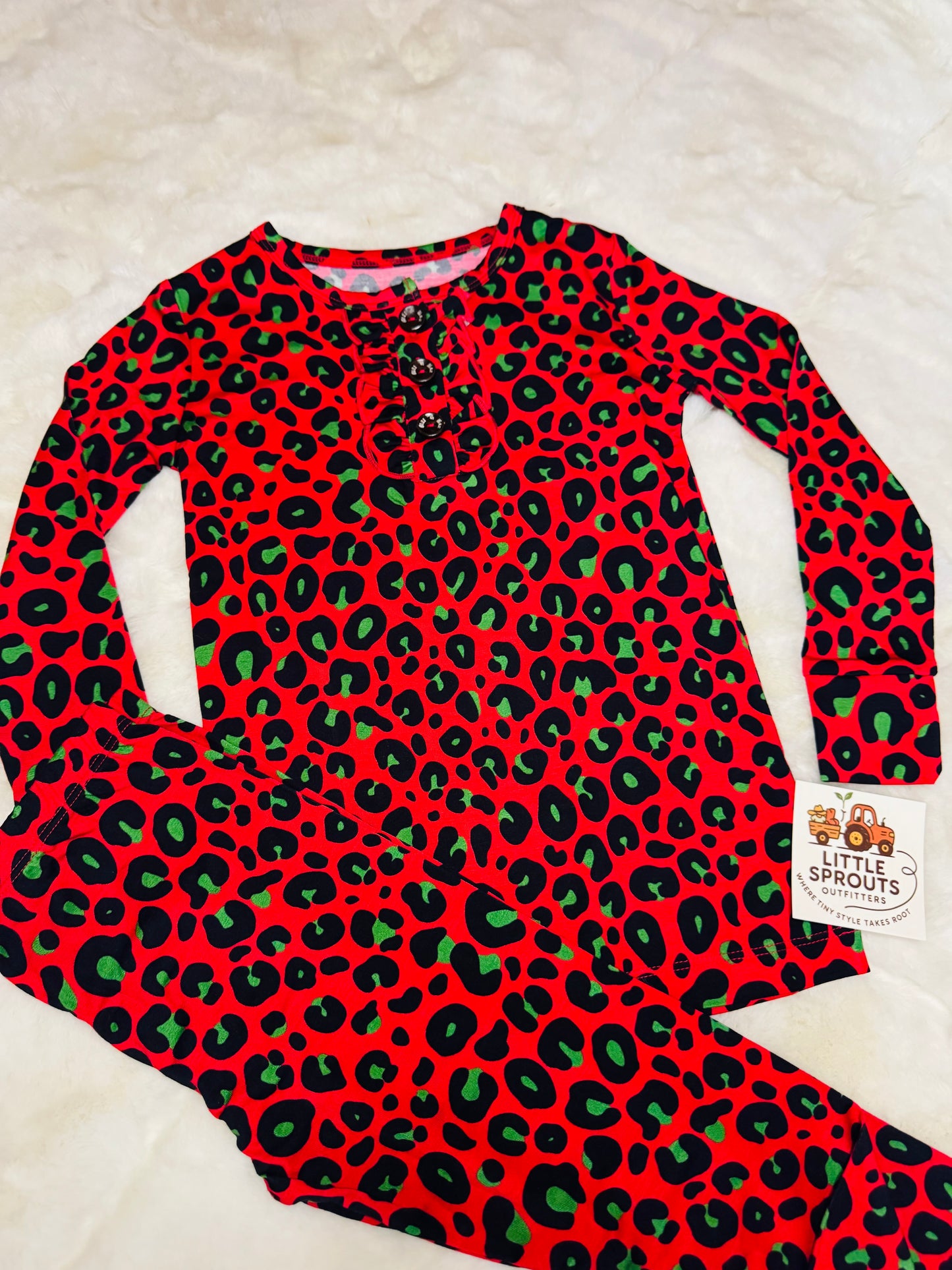 Leopard 2pc Pajamas