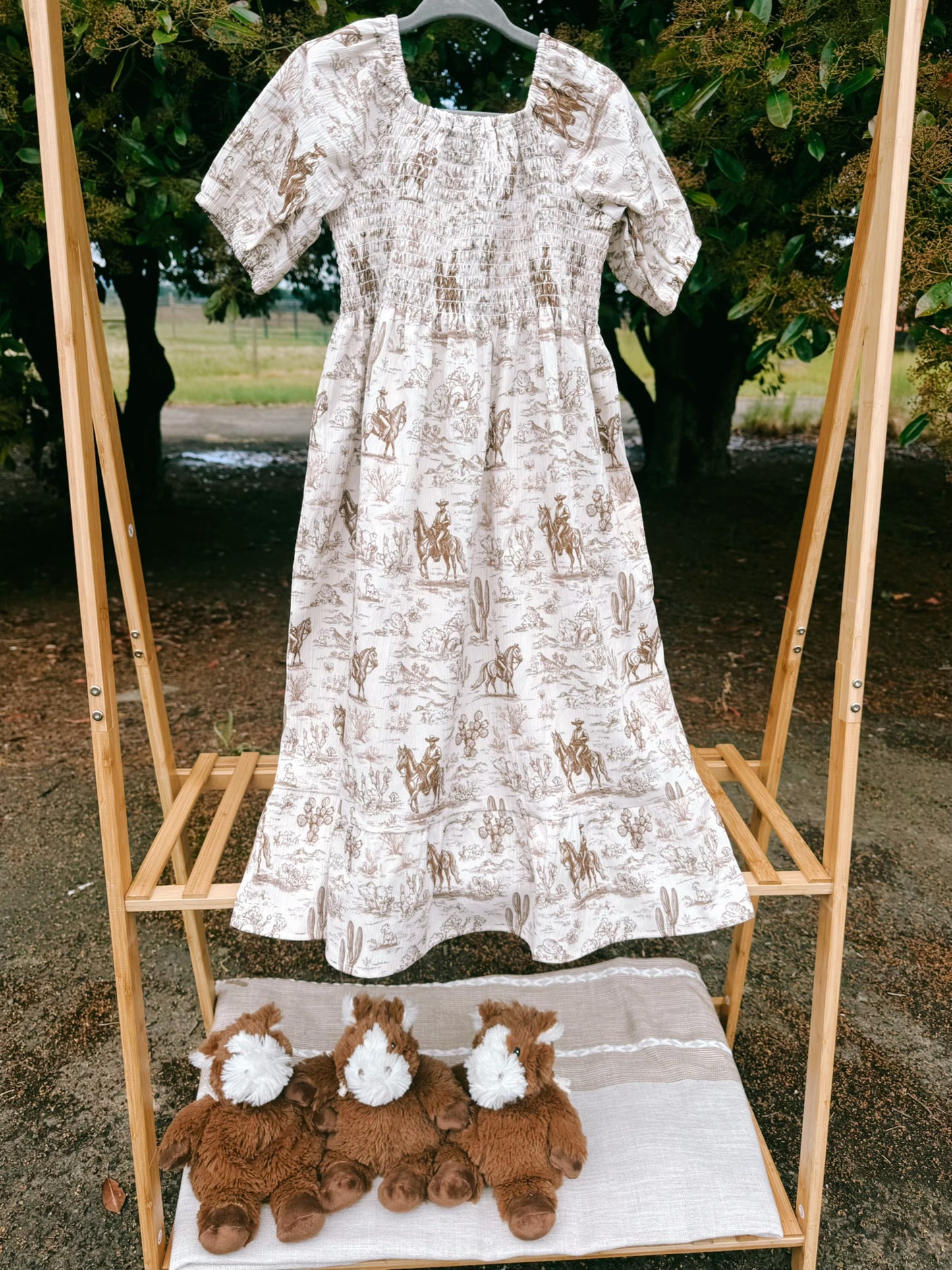 Cowboy Country Smocked Dress | Girls