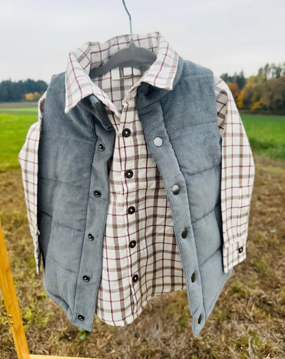 Toddler Boys Plaid & Vest Bundle | Sizes 2T–5T