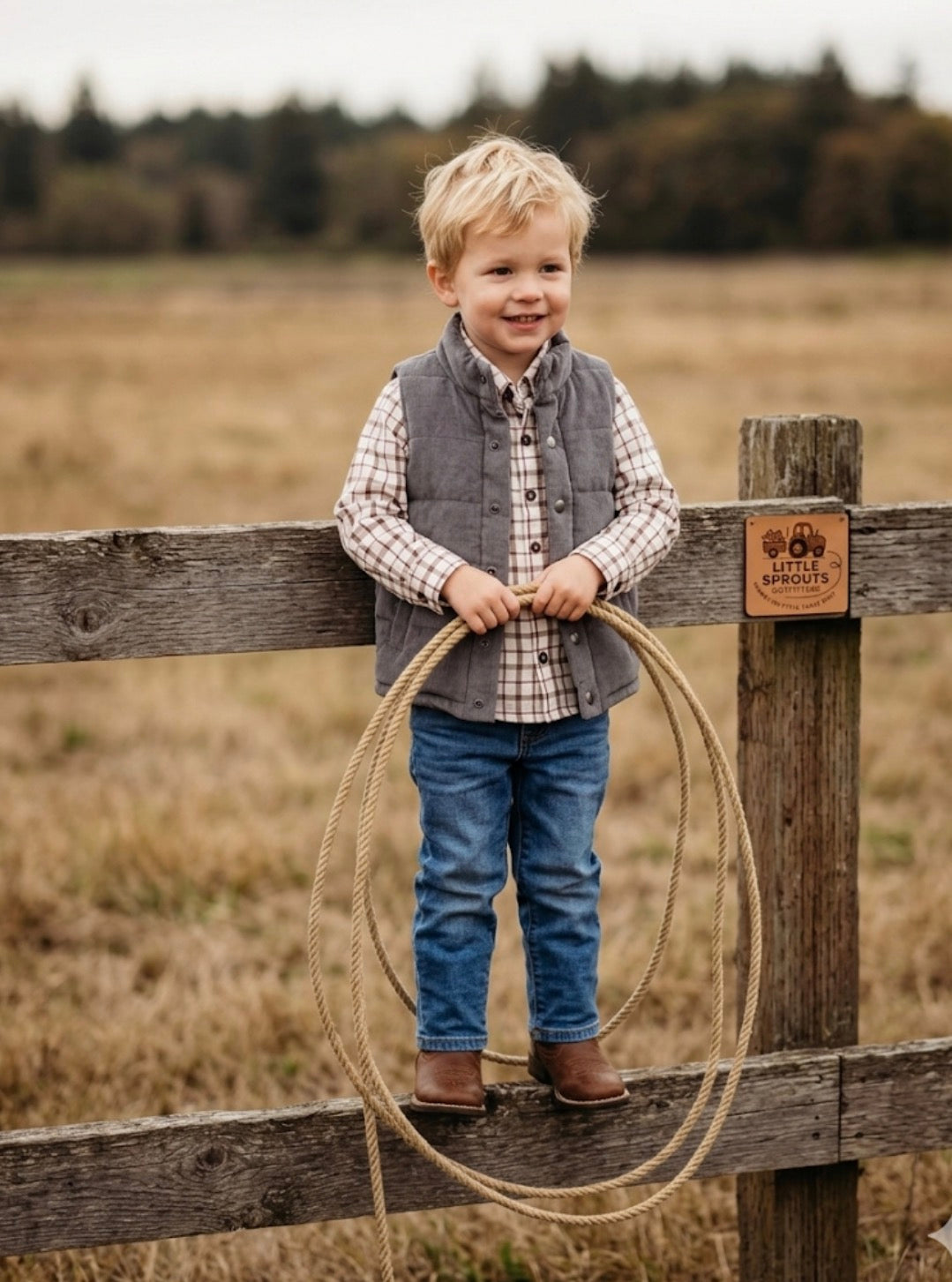 Toddler Boys Plaid & Vest Bundle | Sizes 2T–5T
