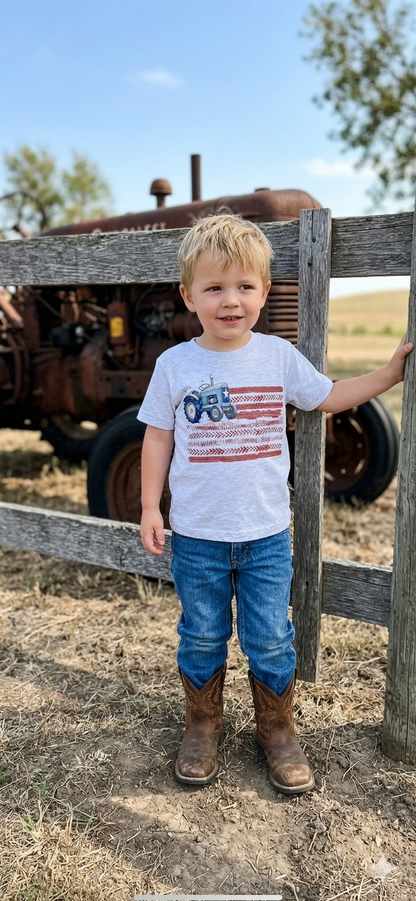 All-American Farmer Tractor Tee | Boys