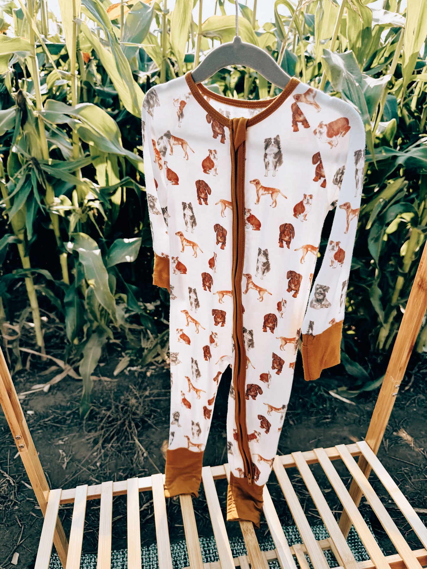 Woof Dog Zipper Pajamas
