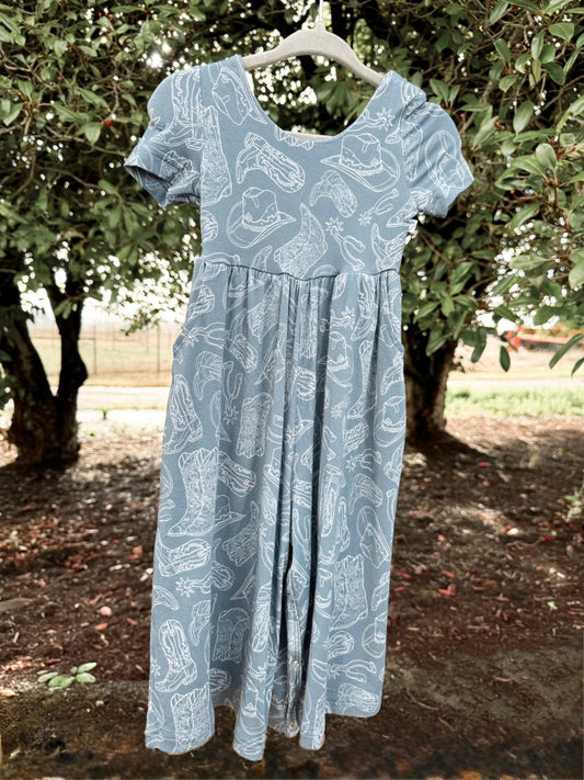 Western Bamboo Wide Leg Romper | Girls