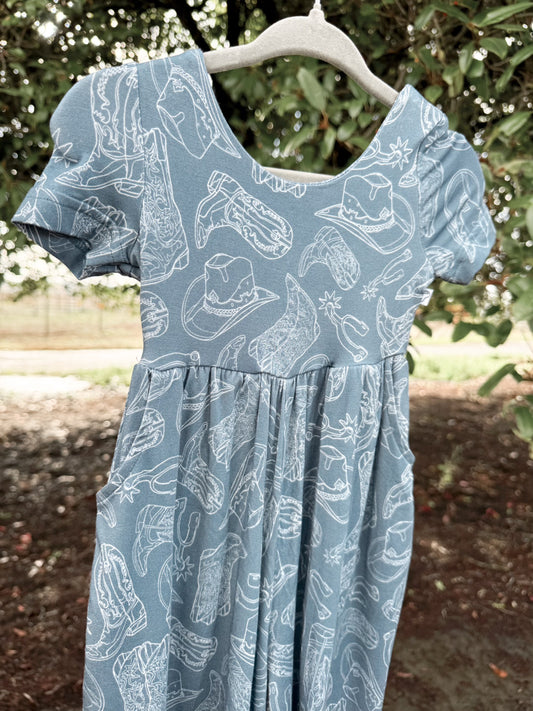 Western Bamboo Wide Leg Romper | Girls