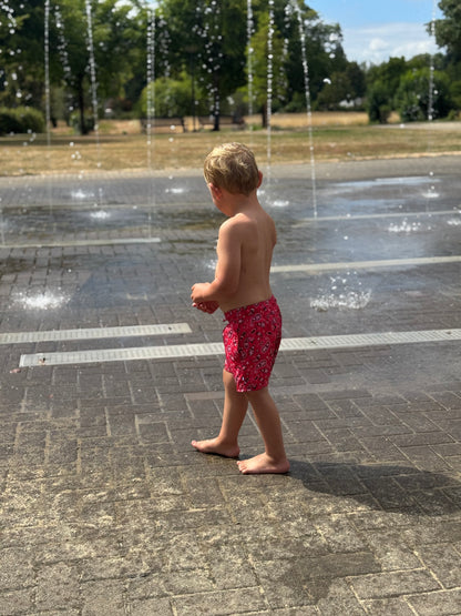Red Paisley Bandana Hybrid Shorts | Boys
