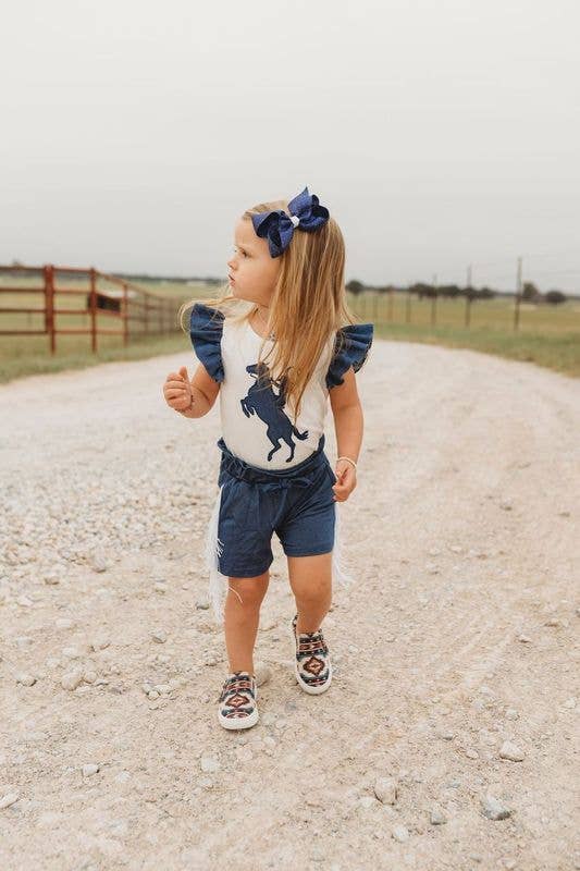 Wild Filly Ruffle Onesie
