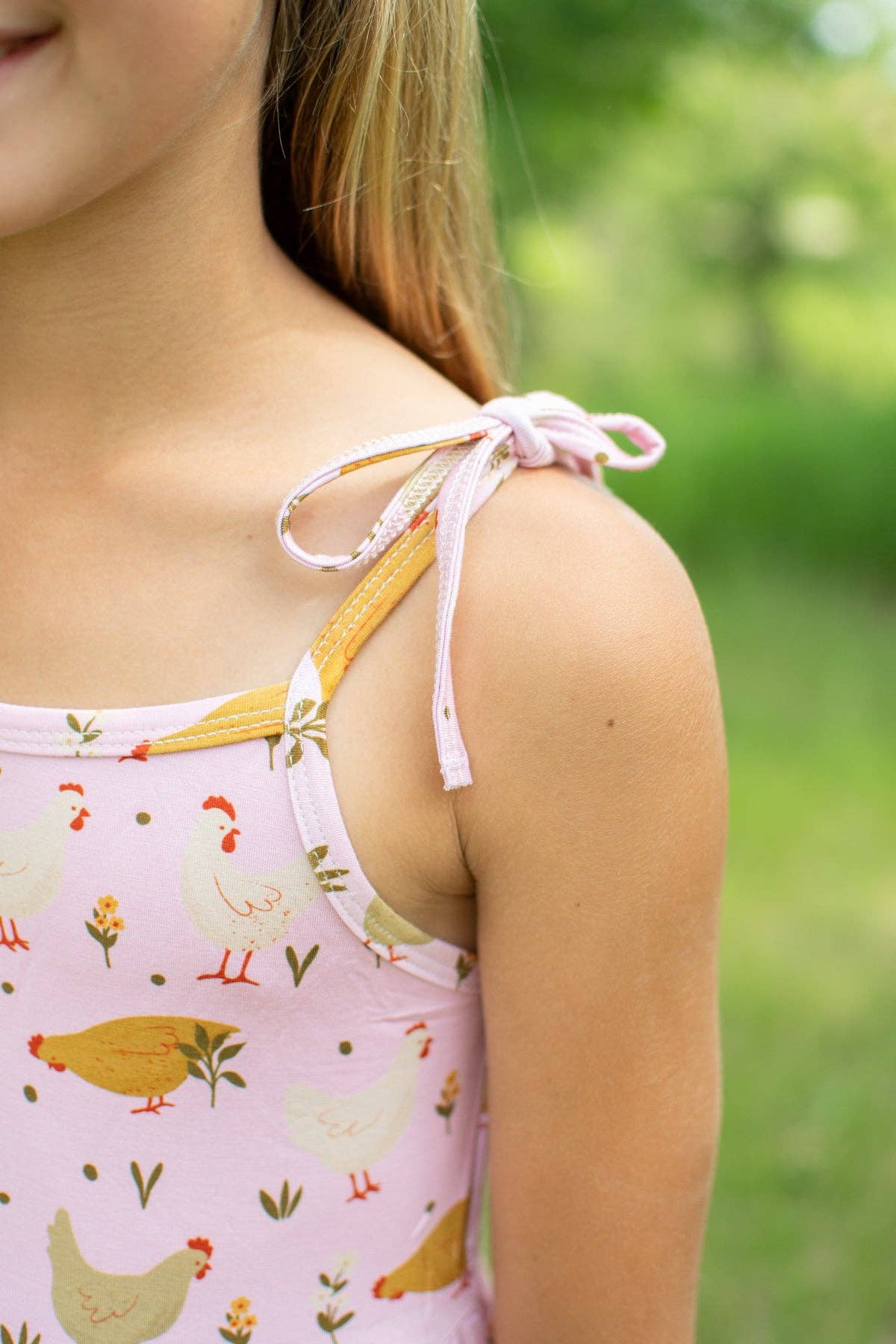 Pink Cottage Chicken Dress | Girls