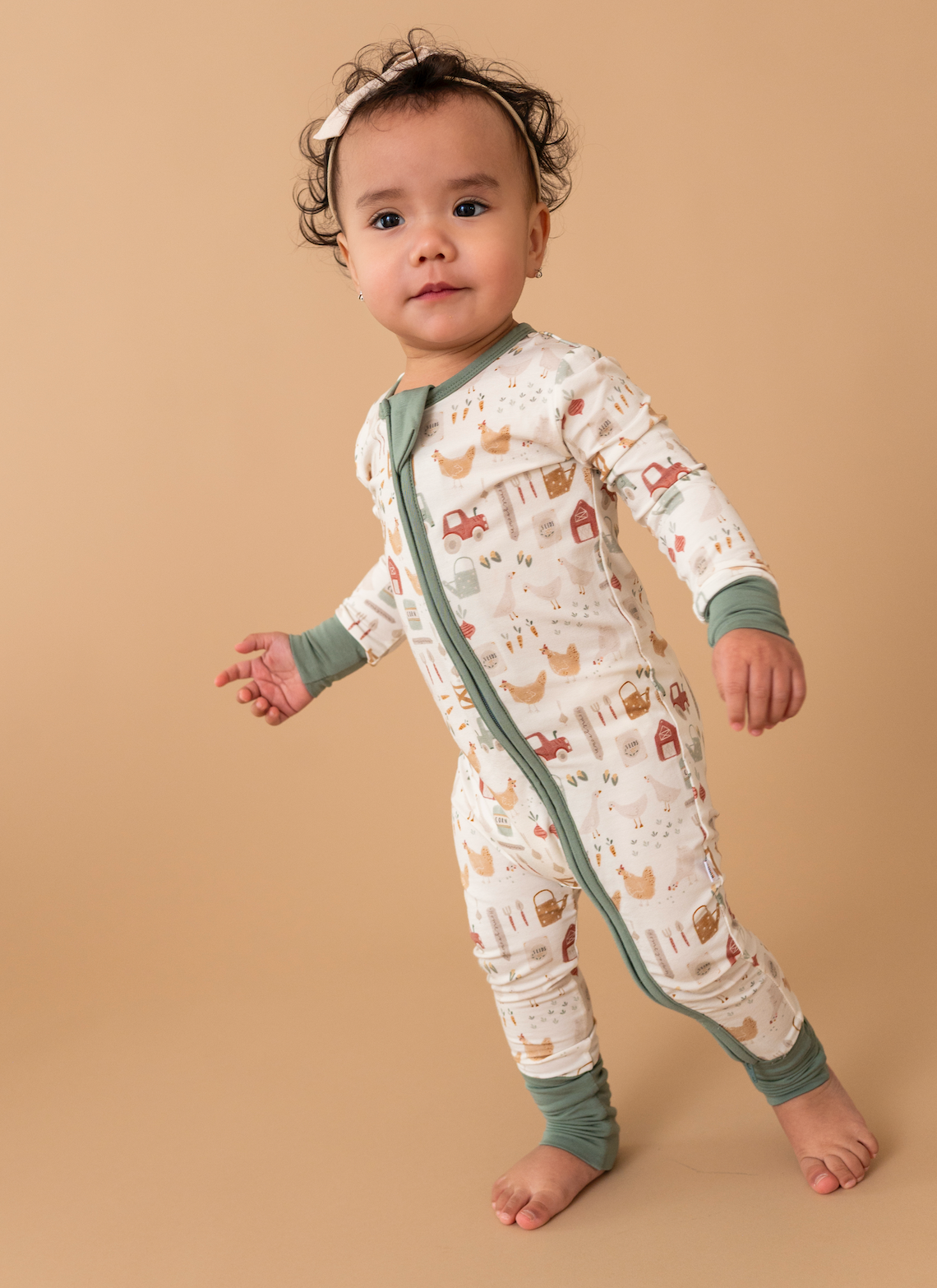 Sage Farm Bamboo Zip Pajama | Boys