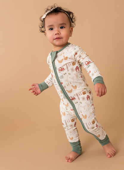 Sage Farm Bamboo Zip Pajama | Boys